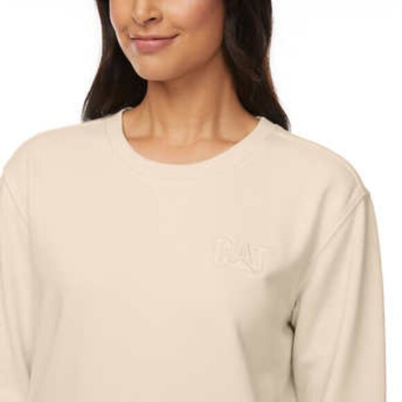 NEW CATerpiller Crewneck Sweater | Cream - Picture 4 of 9